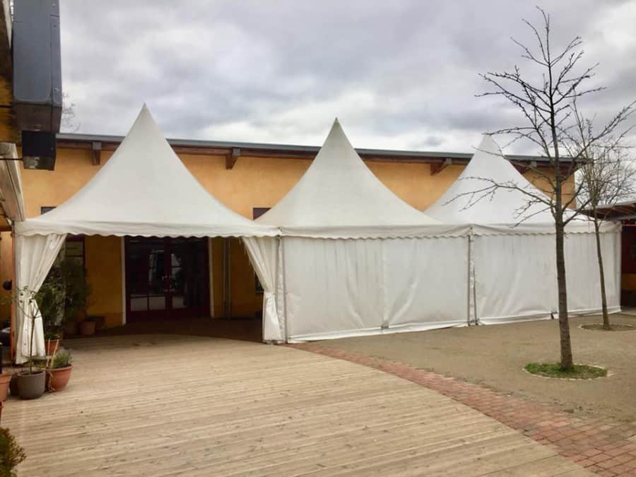 3 Pagoden 5x5m an der Altenburg in der Kölner Südstadt