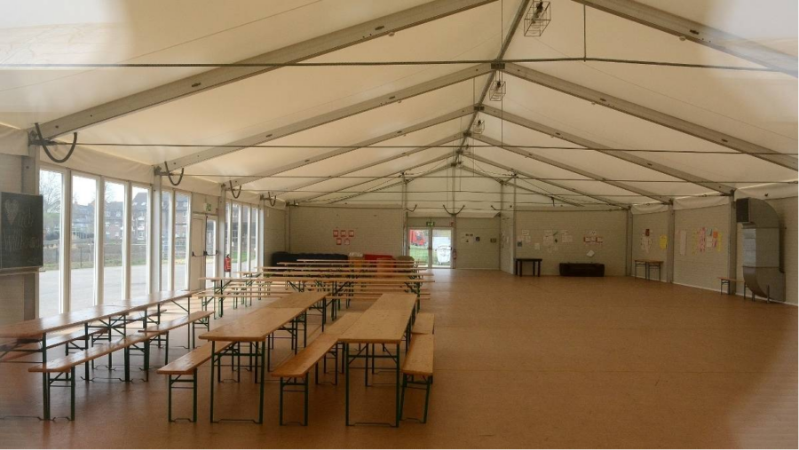 Schnelle, flexibele Zeltlösung für ein temporäres Zuhause / Flüchtlingsunterkunft